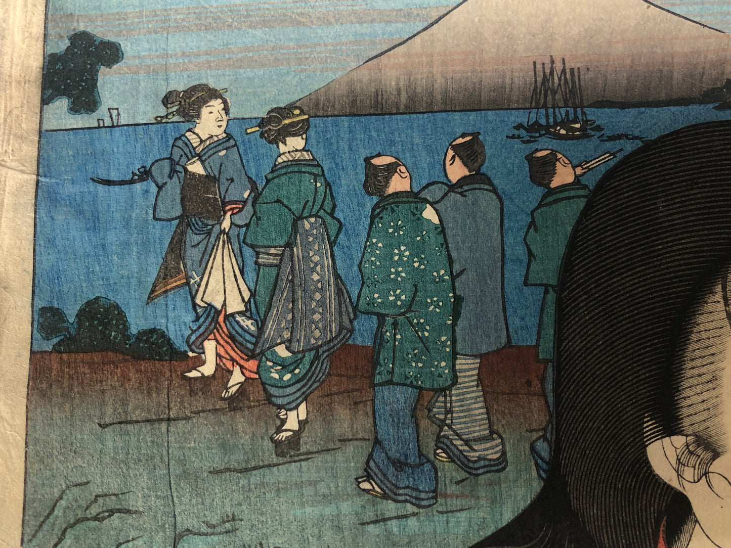 Y8422 WOODBLOCK PRINT Kuniyoshi Beautiful woman Japan Ukiyoe antique art decor