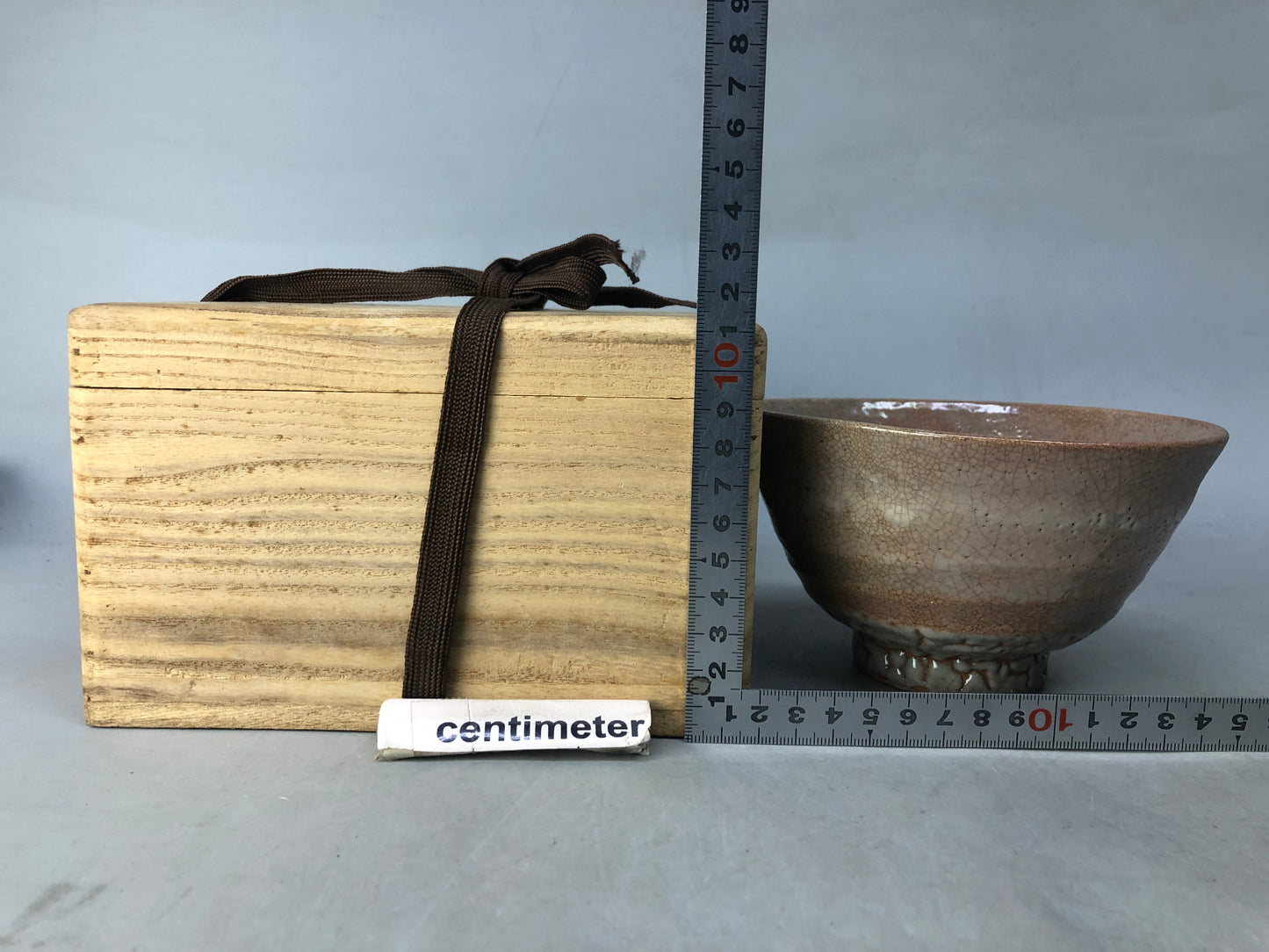 Y8425 CHAWAN Ido tea bowl box Korea antique tea ceremony Goryeo pottery cup