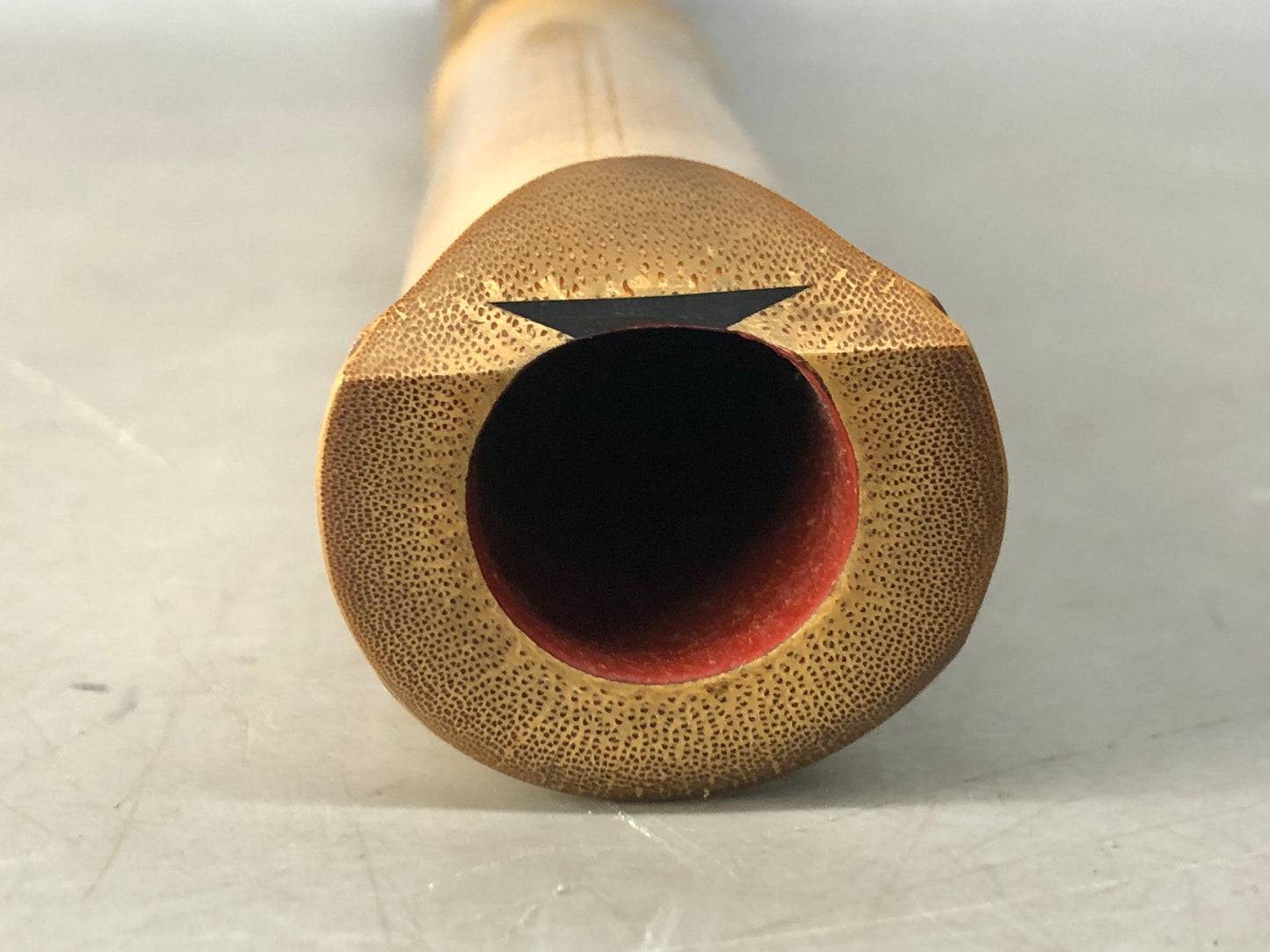 Y8431 SHAKUHACHI Bamboo flute Kinko style joint signed Japan antique music