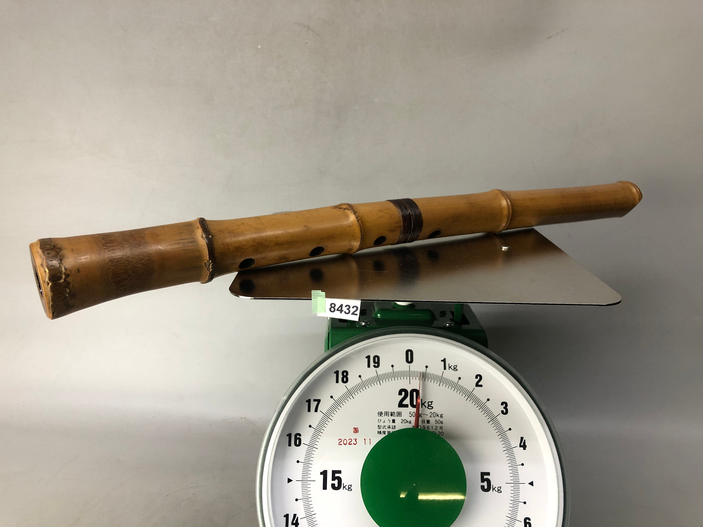 Y8432 SHAKUHACHI Bamboo flute Kinko style unsigned joint Japan antique music