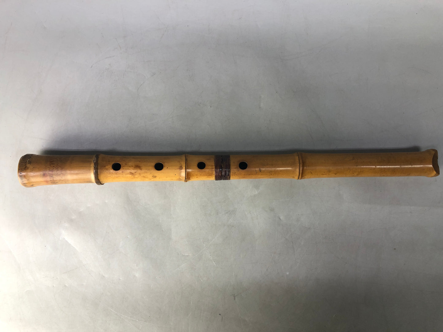 Y8432 SHAKUHACHI Bamboo flute Kinko style unsigned joint Japan antique music