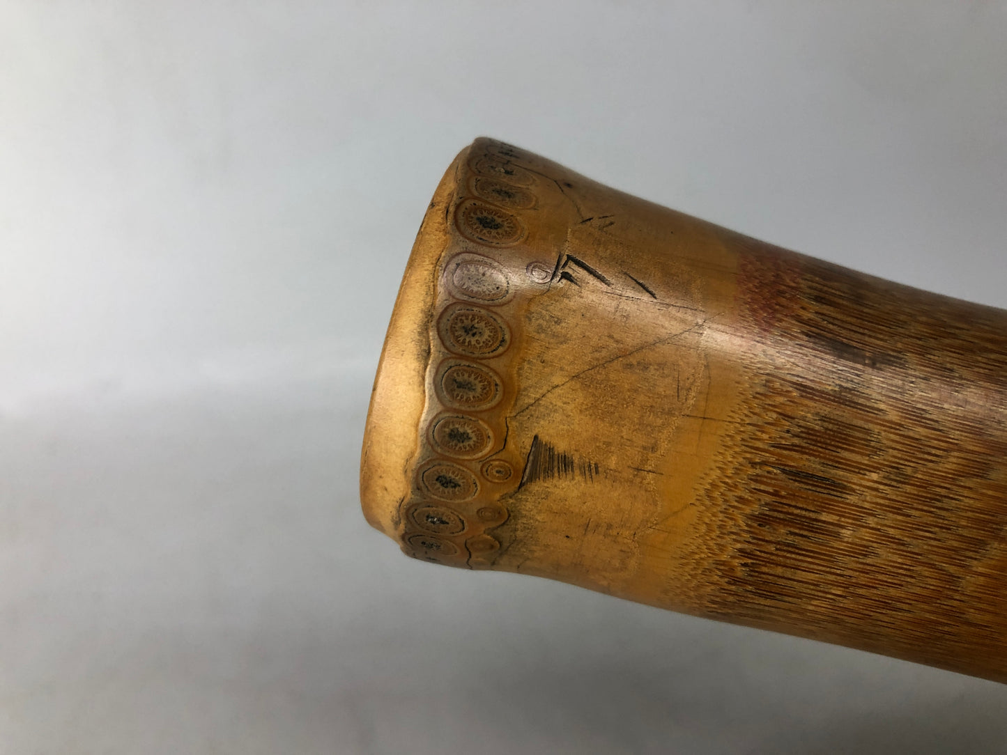 Y8432 SHAKUHACHI Bamboo flute Kinko style unsigned joint Japan antique music