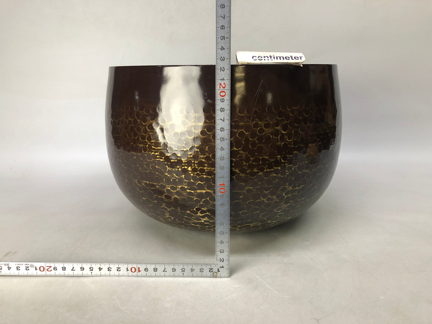 Y8446 ORIN Big Bell stand cushion signed Japan Buddhist antique temple Buddhism