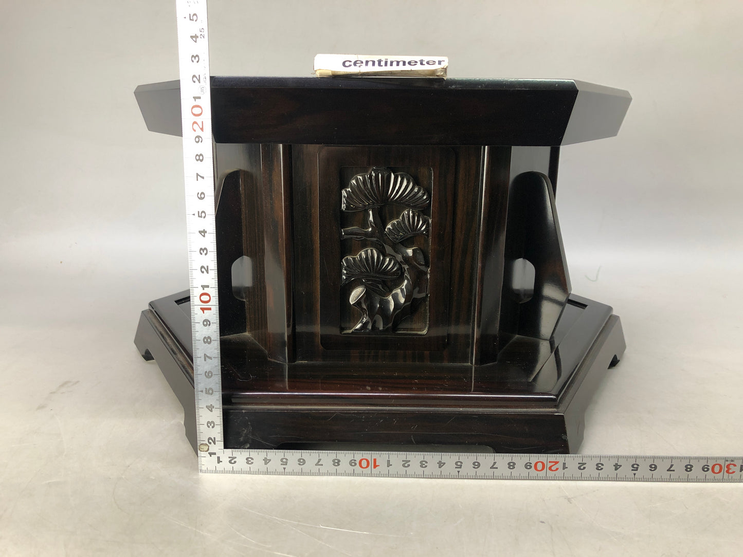 Y8446 ORIN Big Bell stand cushion signed Japan Buddhist antique temple Buddhism