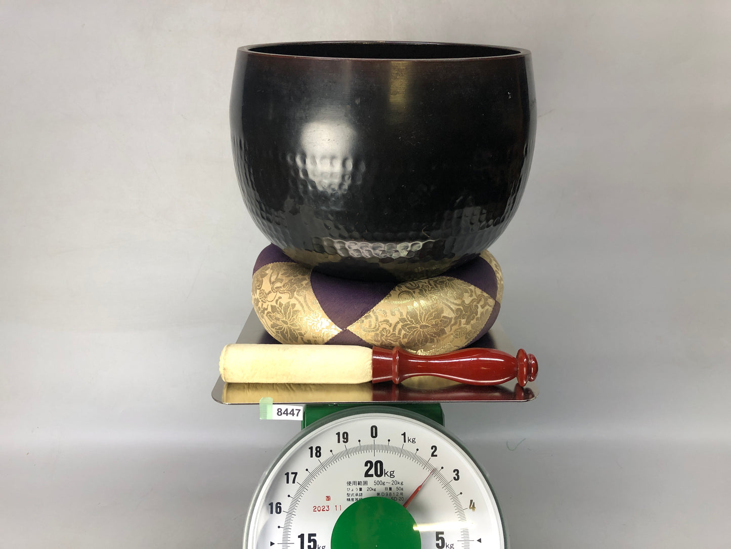 Y8447 ORIN Bell cushion Diameter 24cm Japan Buddhist antique temple Buddhism