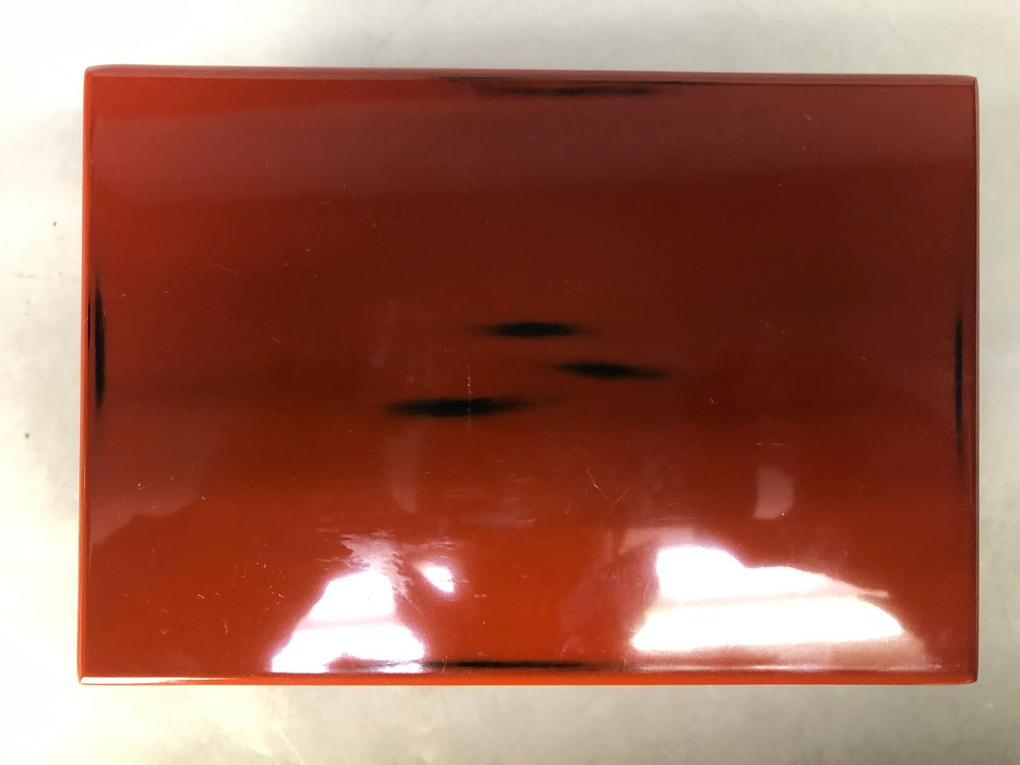 Y8450 TANSU Negoro lacquer small chest of drawers trinket jewelry Japan antique
