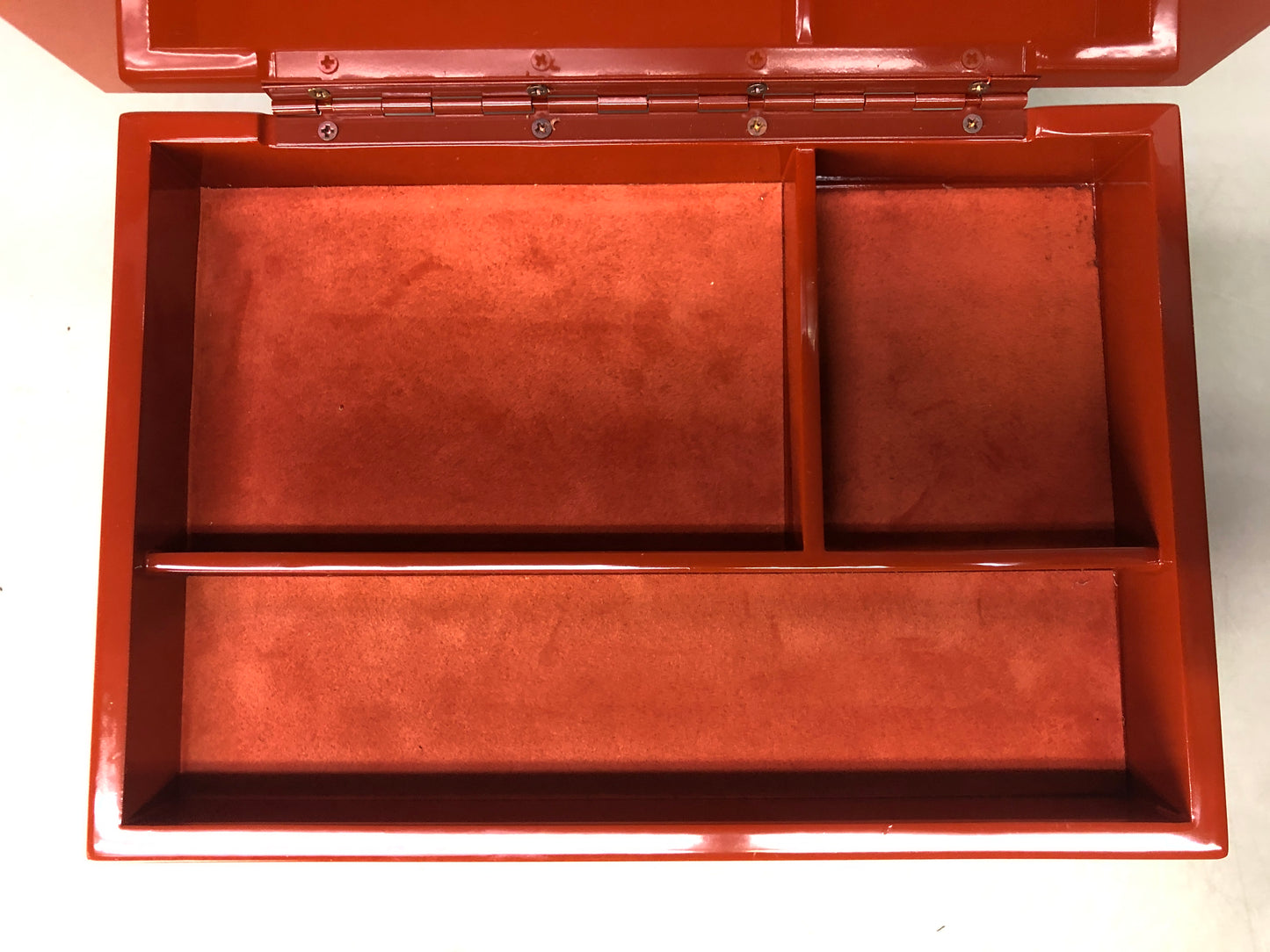 Y8450 TANSU Negoro lacquer small chest of drawers trinket jewelry Japan antique