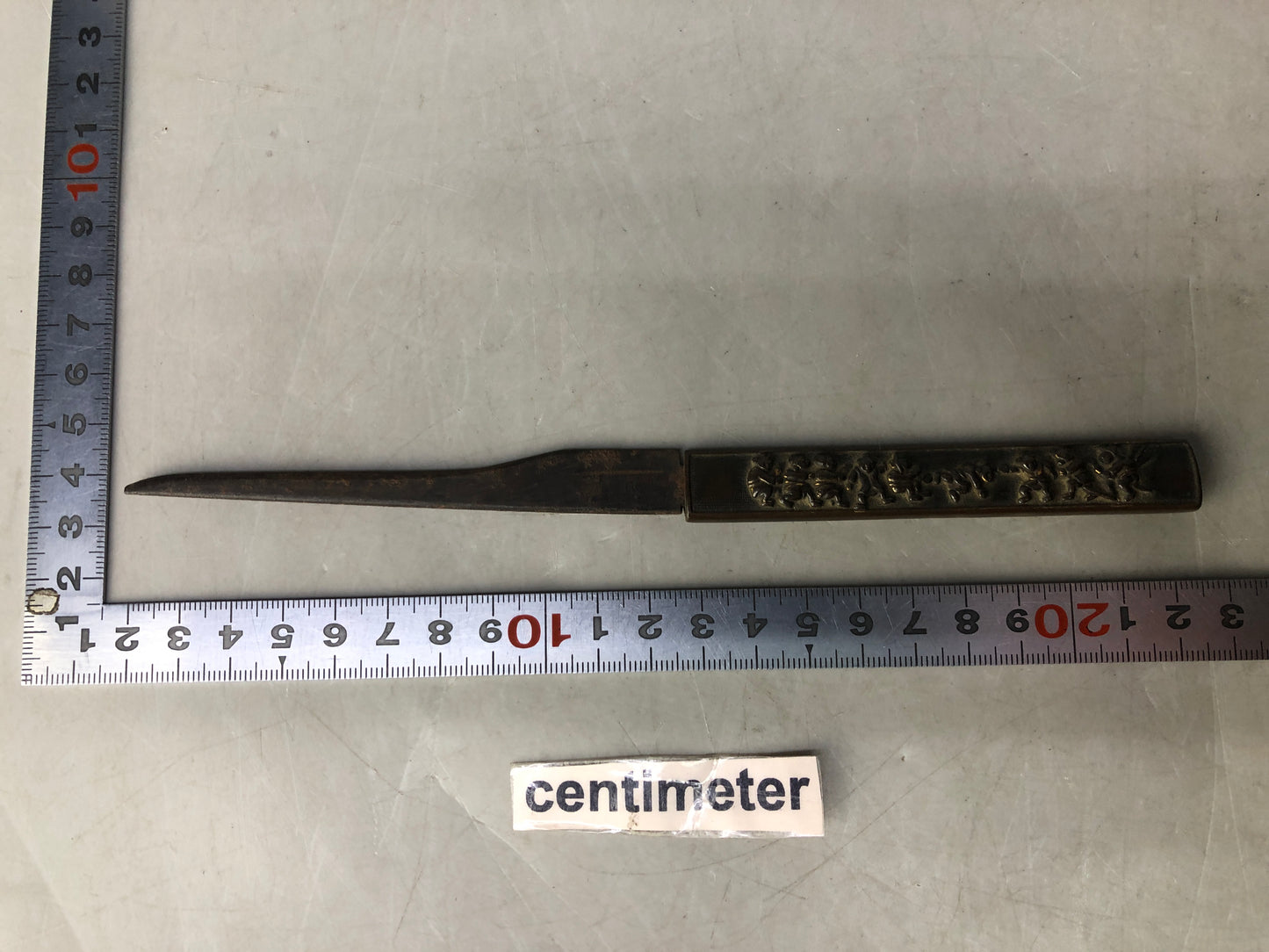 Y8458 TSUKA Kogatana small sword Karako Japan Koshirae antique samurai bushi