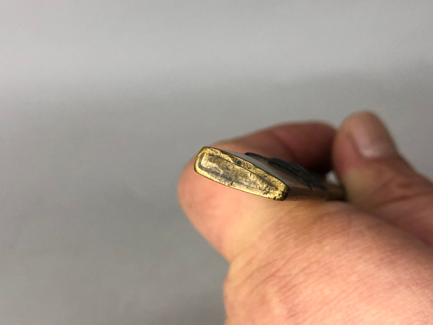 Y8459 TSUKA Kogatana small sword bamboo bird Japan Koshirae antique samurai b