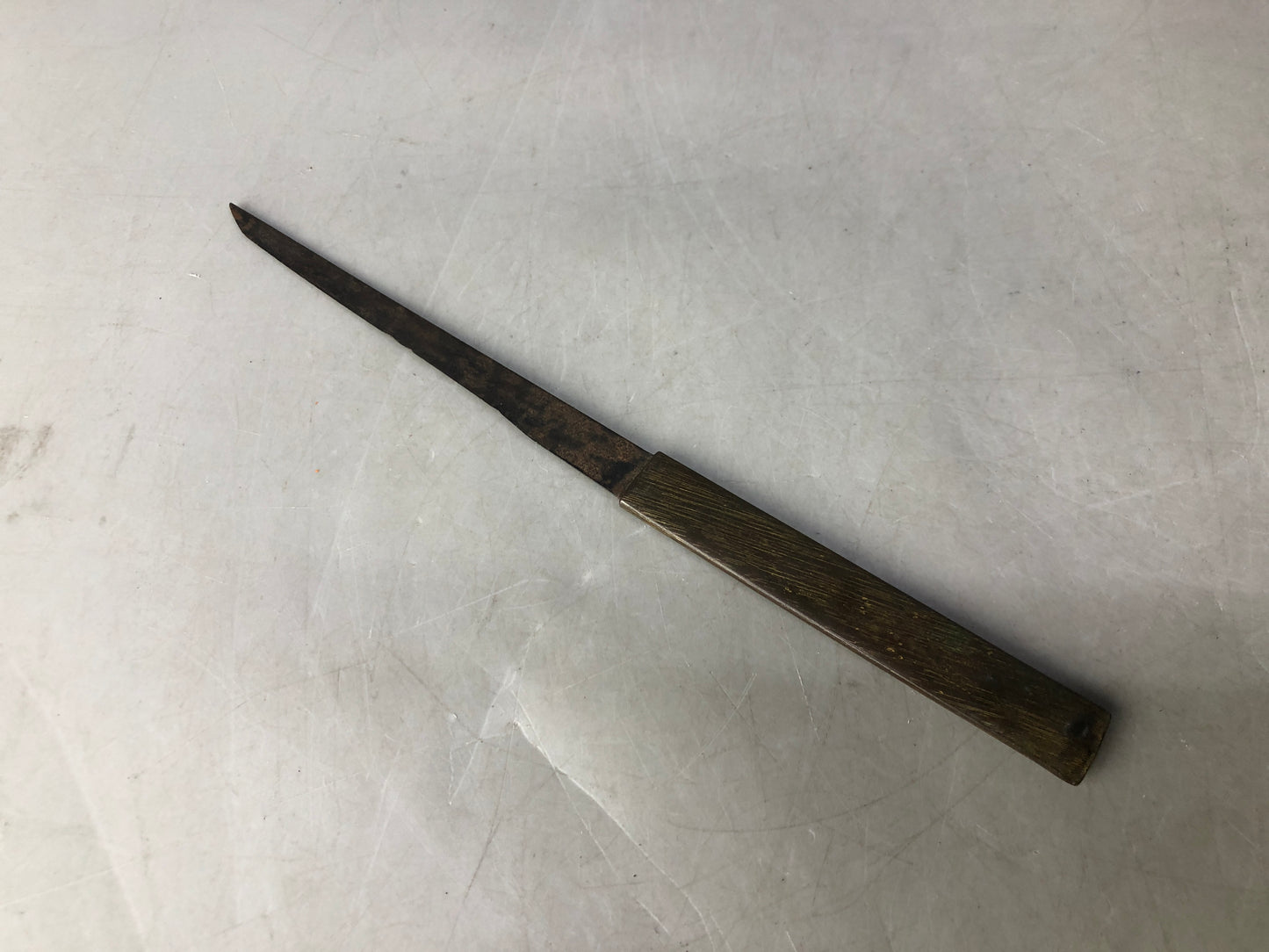 Y8460 TSUKA Kogatana small sword person Japan Koshirae antique samurai b