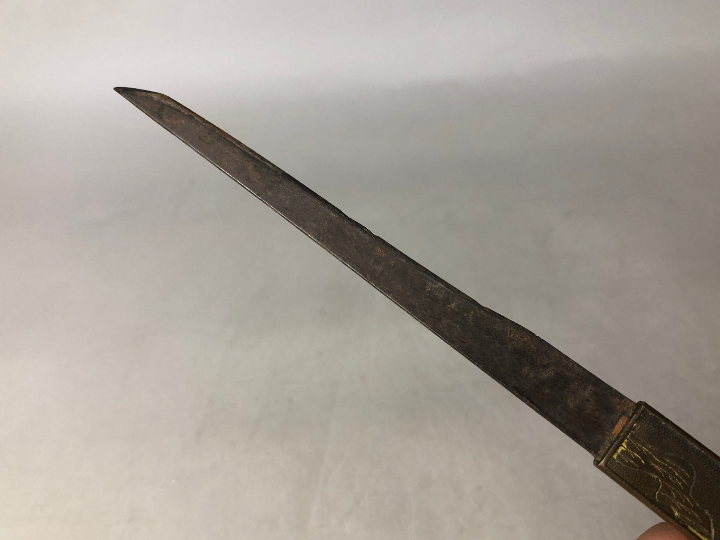 Y8460 TSUKA Kogatana small sword person Japan Koshirae antique samurai b