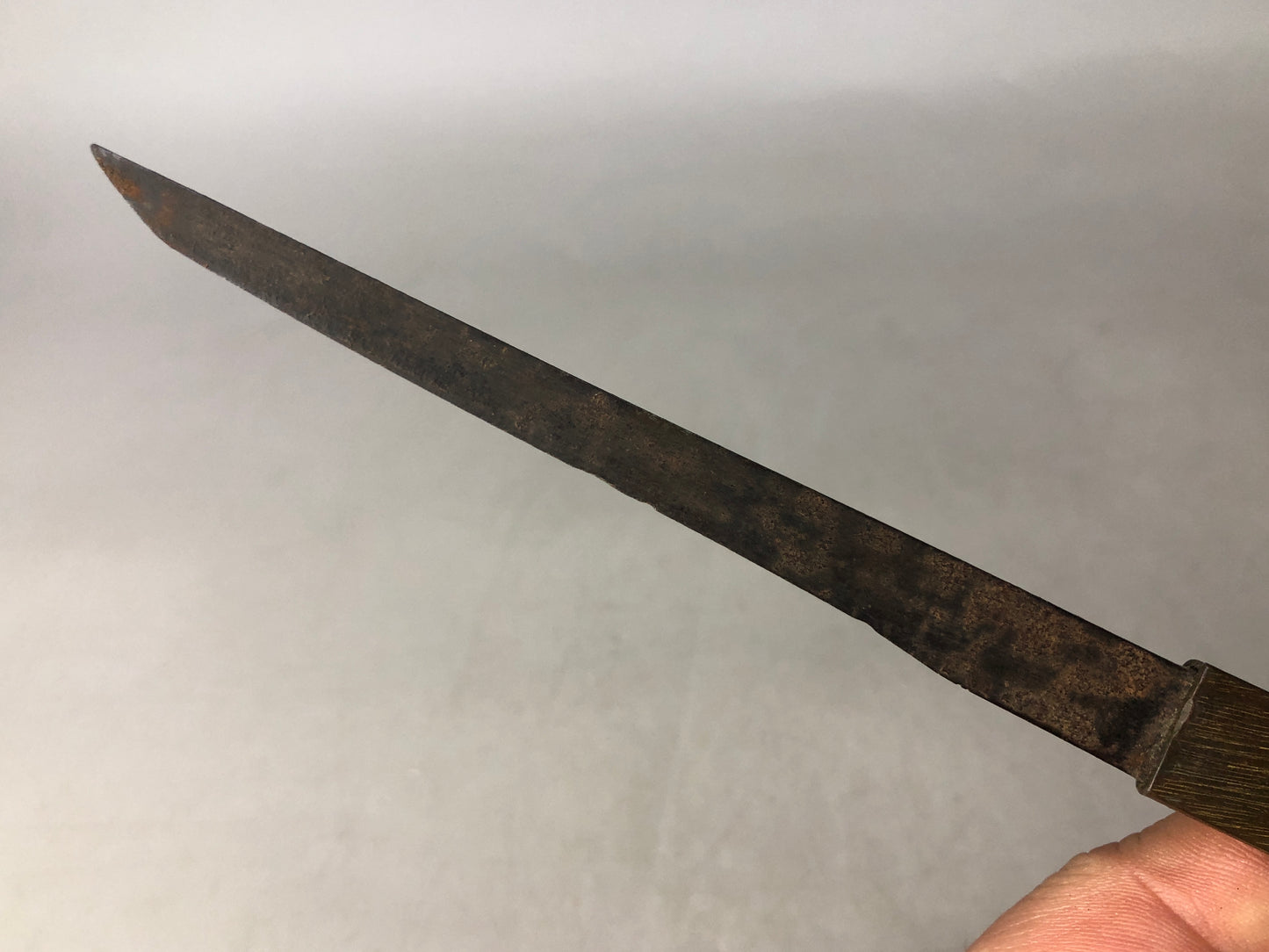 Y8460 TSUKA Kogatana small sword person Japan Koshirae antique samurai b