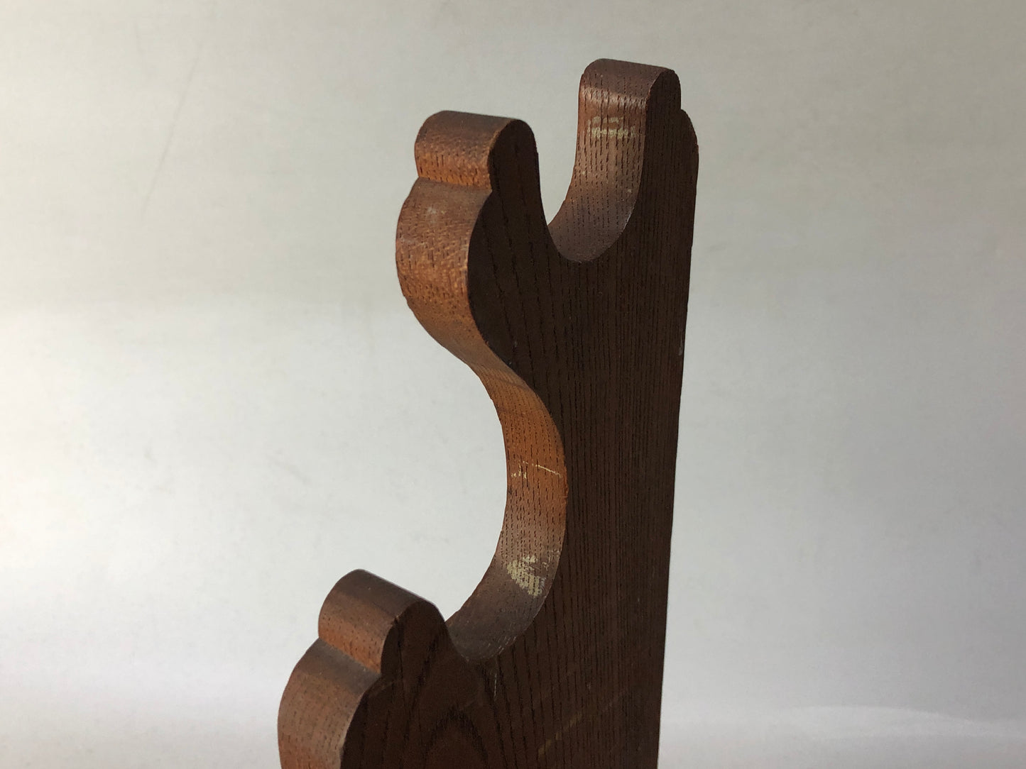 Y8469 OKIMONO wooden sword rack zelkova Japan antique interior shelf holder