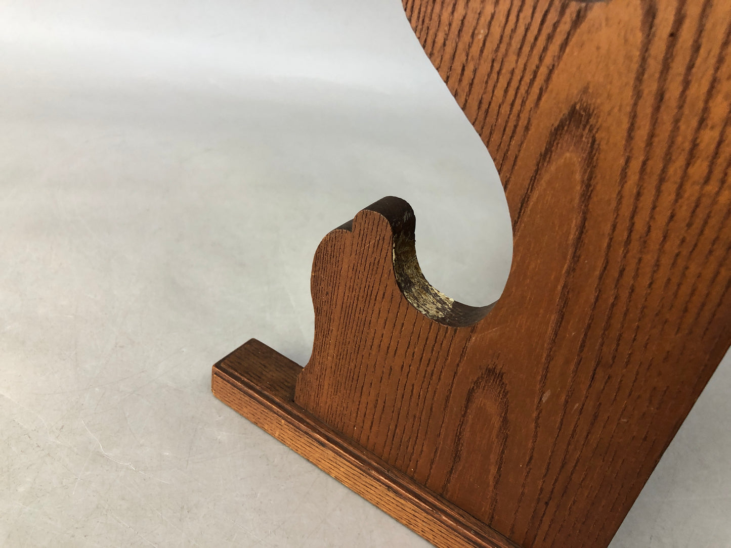 Y8469 OKIMONO wooden sword rack zelkova Japan antique interior shelf holder