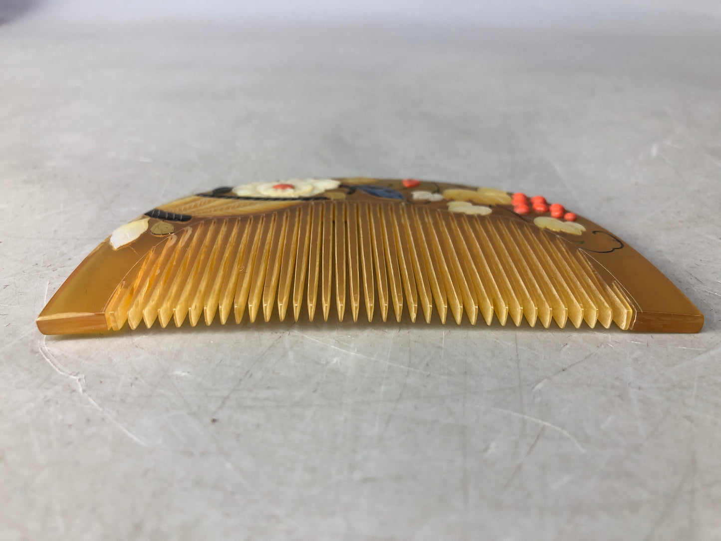 Y8470 KOUGAI Hair Stick hairpin box Raden Coral Japan antique kimono accessory