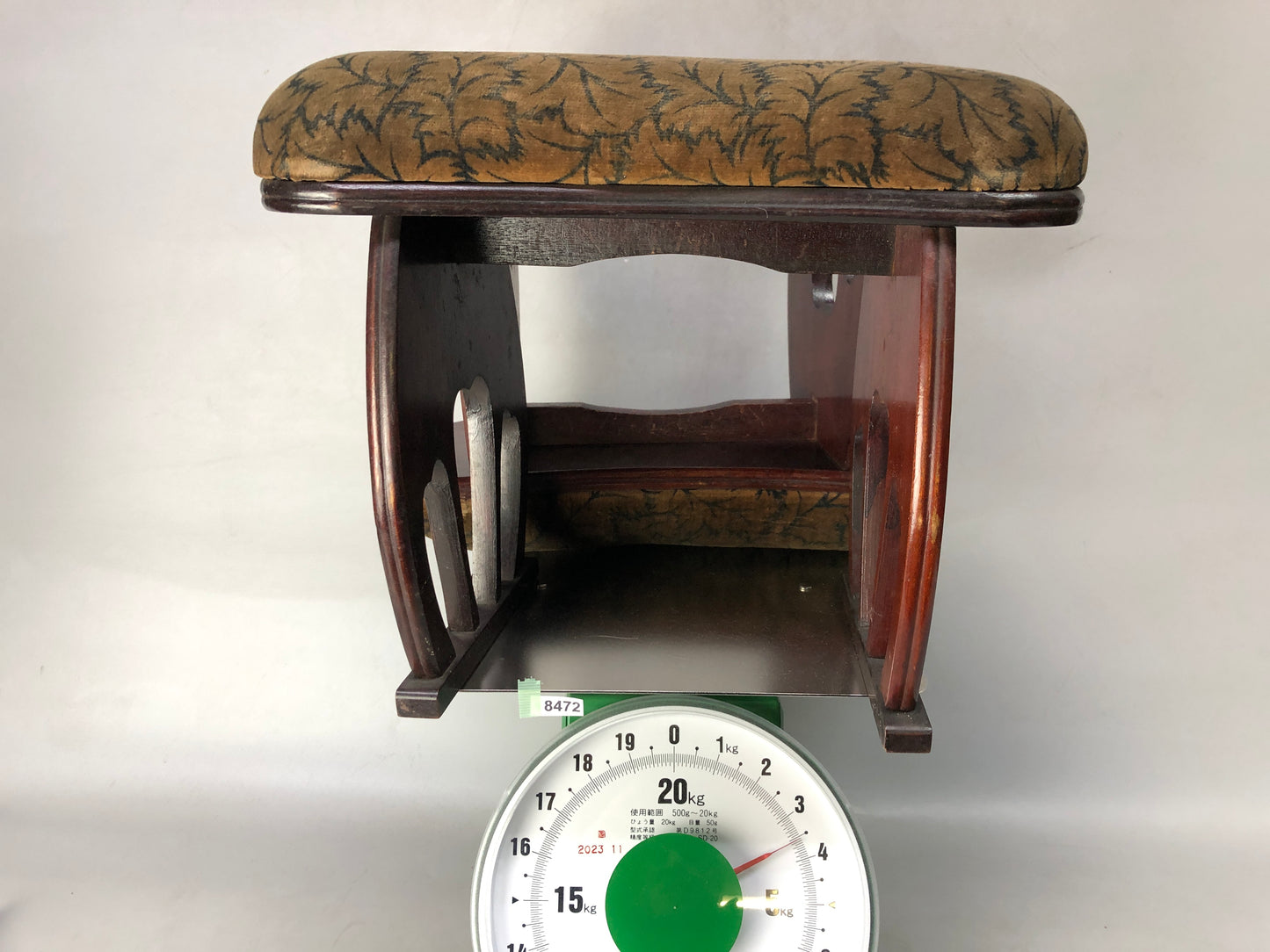 Y8472 KYOSOKU wooden Armrest portable elbow rest comfort set Japan antique stand