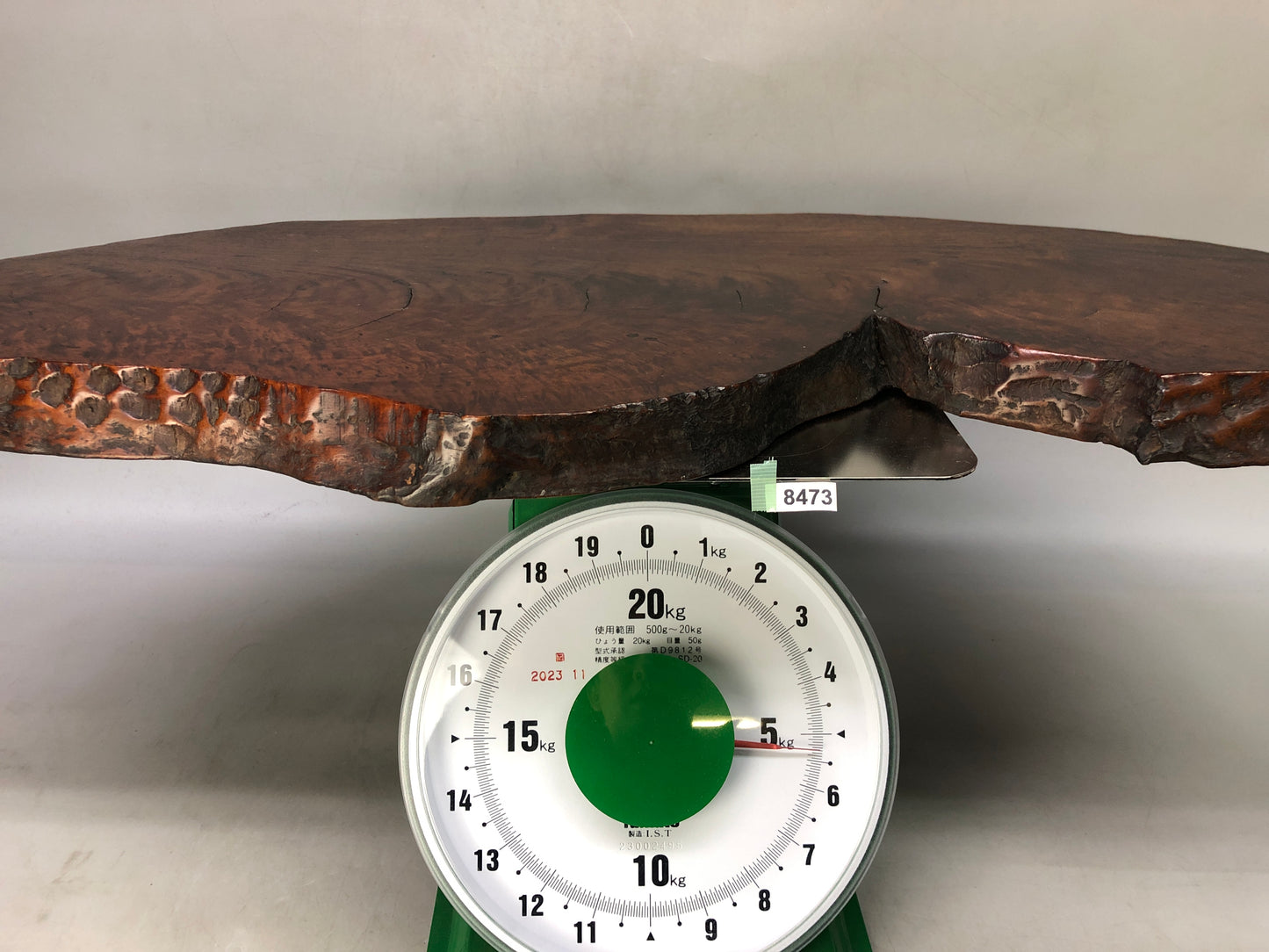 Y8473 FLOWER STAND wooden base board Japan antique ikebana floral decor interior