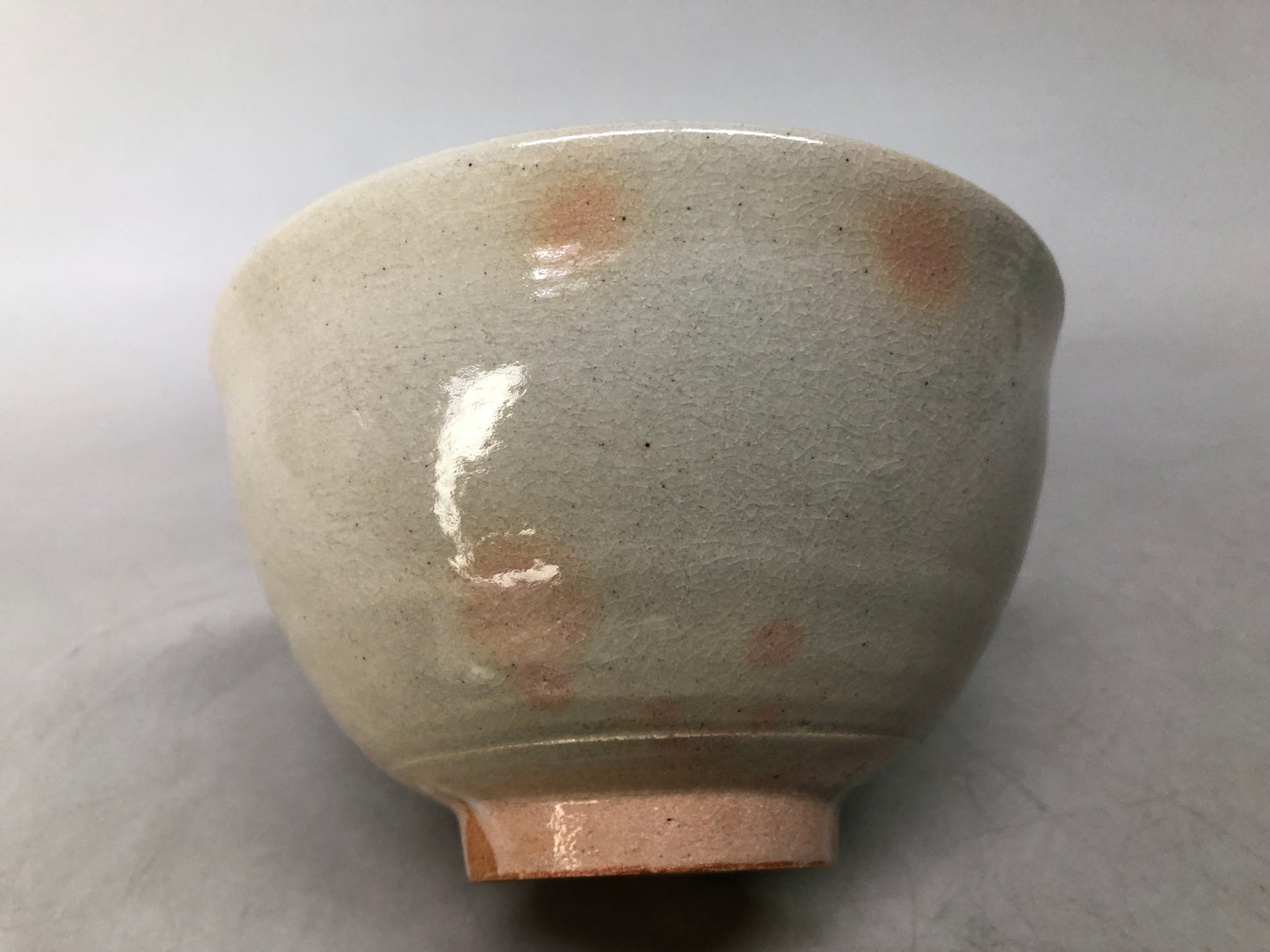 Y8488 CHAWAN Gohon bowl signed box Japan antique tea ceremony pottery cup teacup