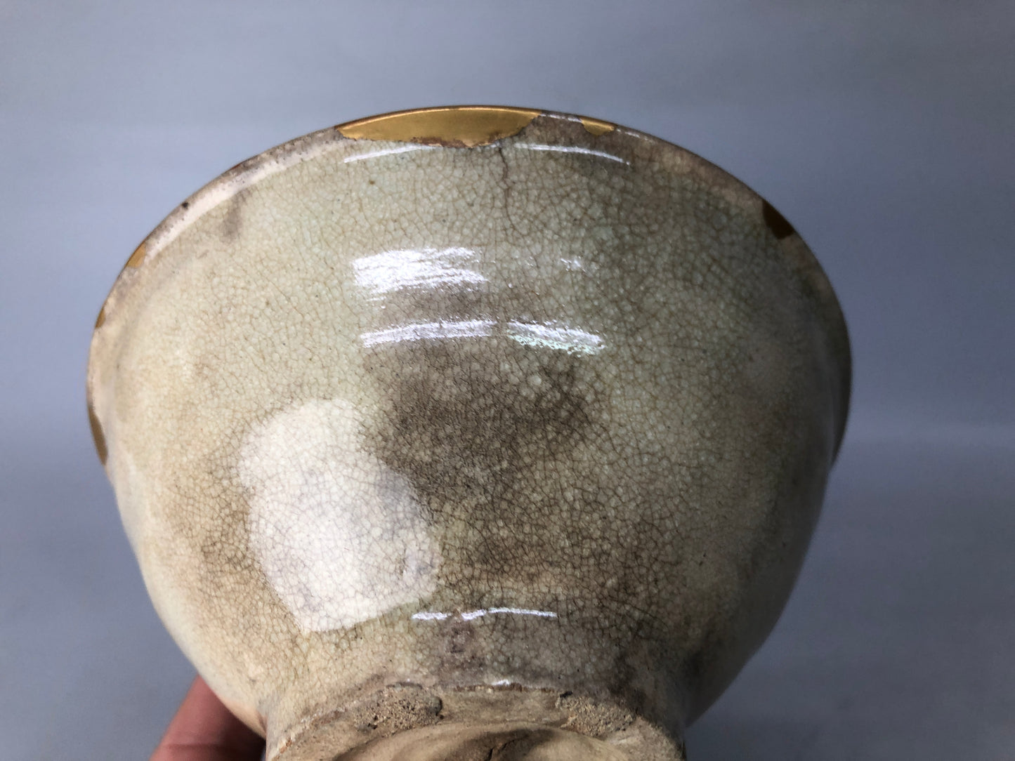 Y8500 CHAWAN Korean bowl kintsugi Korea antique tea ceremony pottery teacup cup
