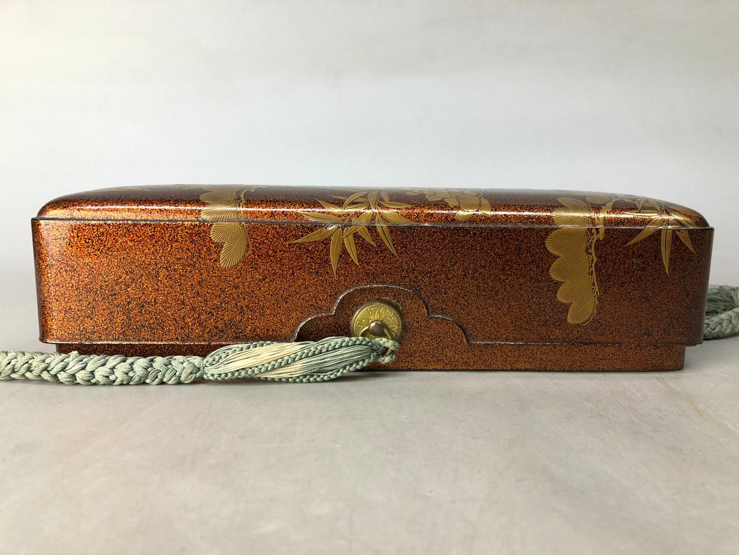 Y8512 BOX Makie small letter case matte finish Japan antique stationery storage
