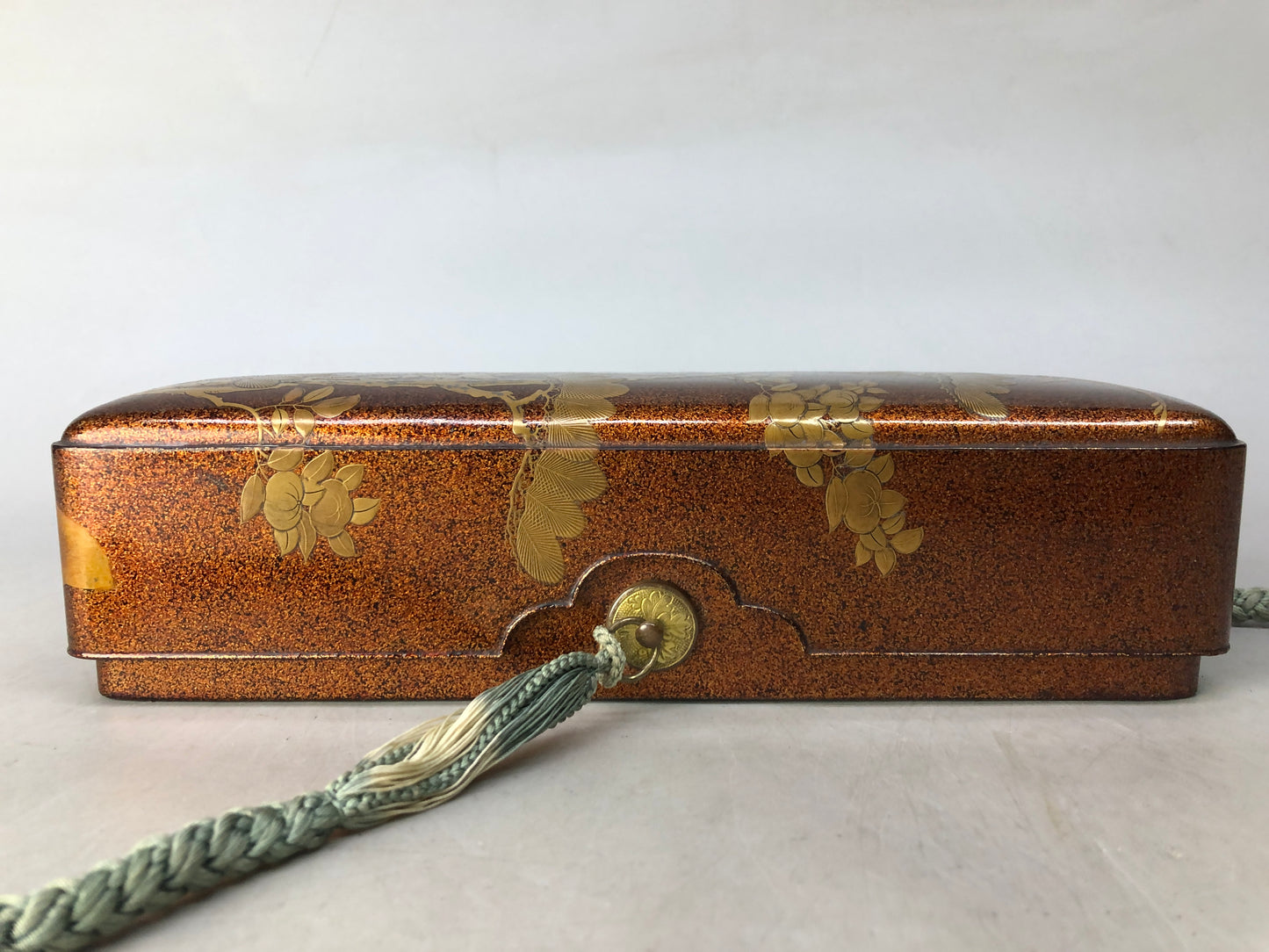 Y8512 BOX Makie small letter case matte finish Japan antique stationery storage