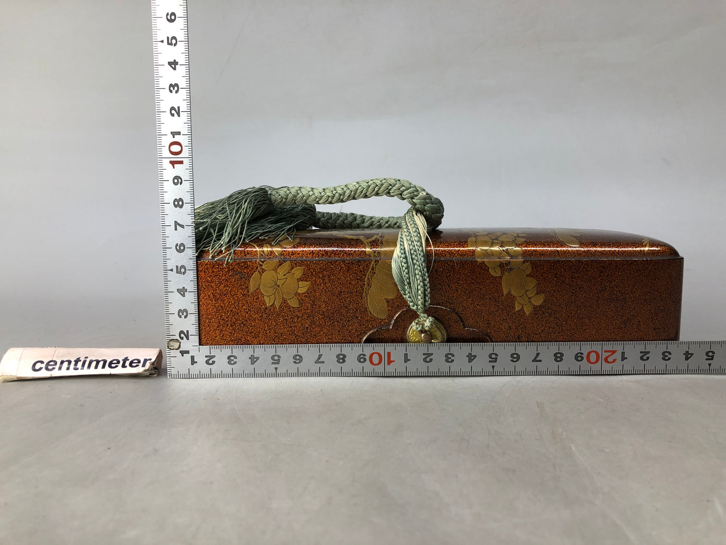 Y8512 BOX Makie small letter case matte finish Japan antique stationery storage