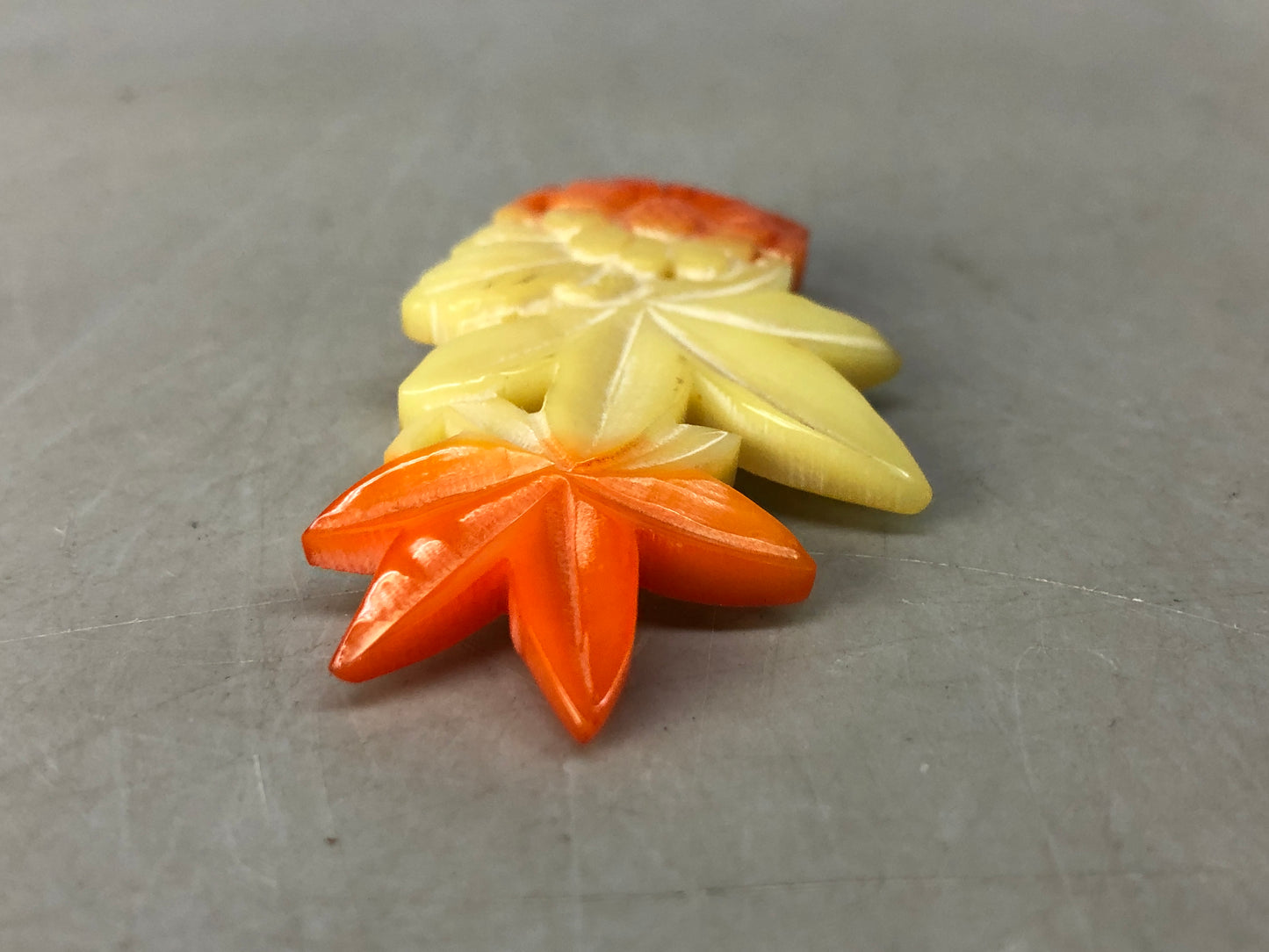 Y8533 OBIDOME celluloid sash clip brooch Japan antique kimono accessory fashion