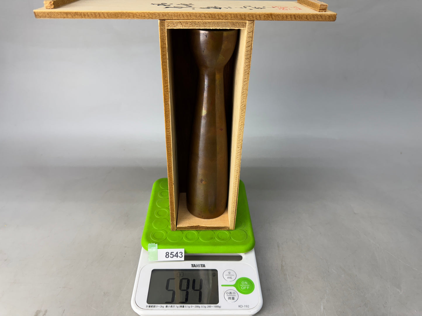 Y8543 FLOWER VASE Murashido signed box Japan ikebana floral arrangement interior