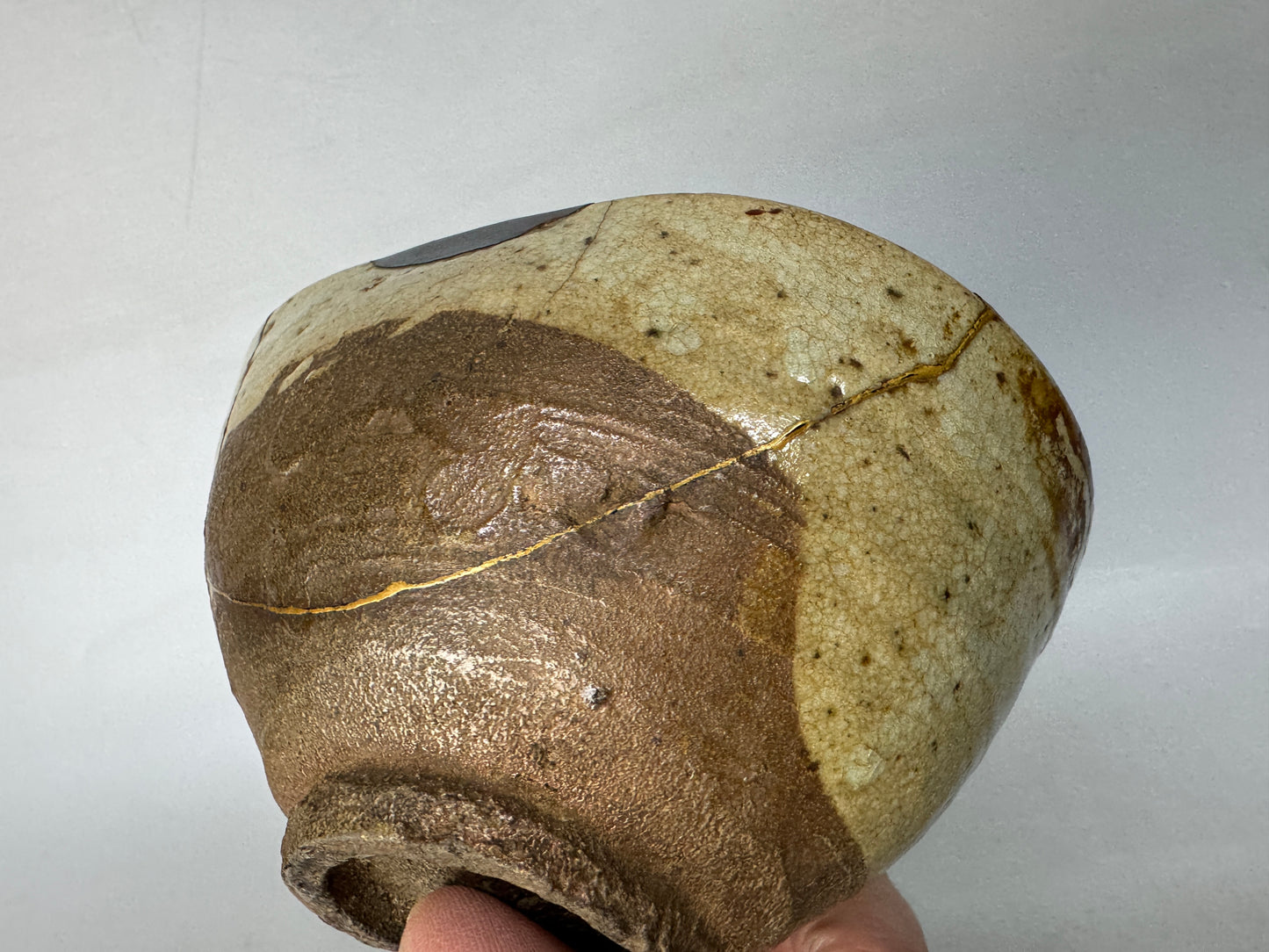 Y8545 CHAWAN Kokaratsu bowl kintsugi box Japan antique tea ceremony pottery