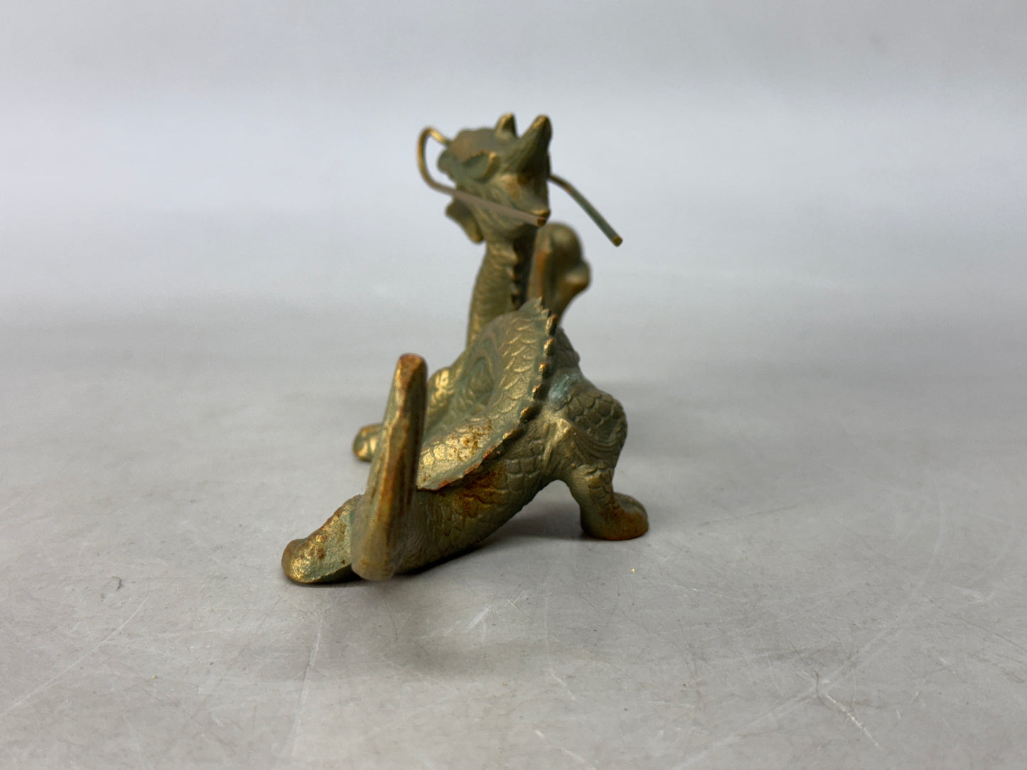 Y8550 OKIMONO metal Dragon Ball figurine figure Japan antique interior ornament