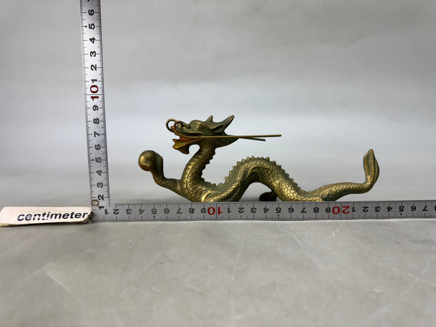 Y8550 OKIMONO metal Dragon Ball figurine figure Japan antique interior ornament