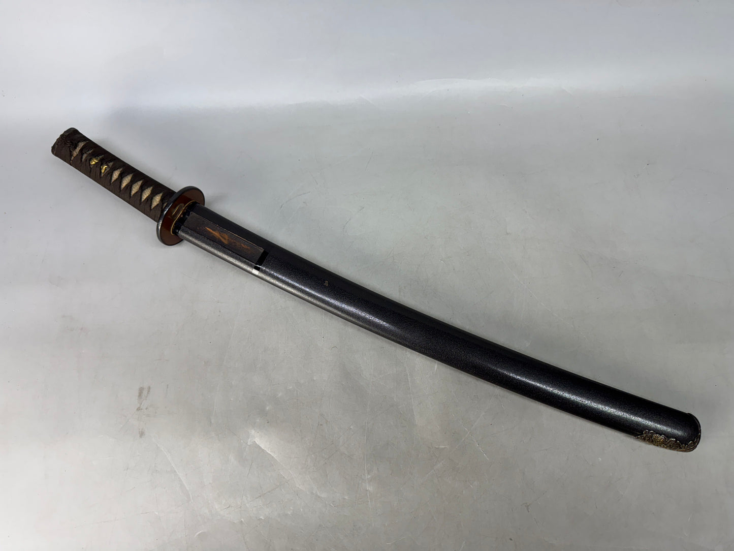 Y8551 TSUKA Japanese sword wakizashi accouterment Koshirae tsuba antique Katana
