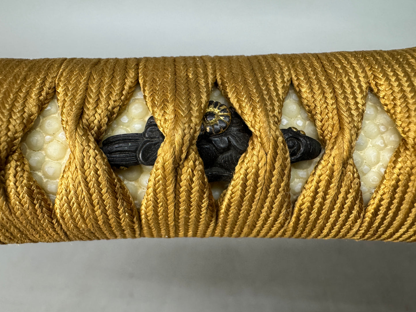 Y8552 TSUKA Japanese short sword accouterment Koshirae tsuba antique Katana