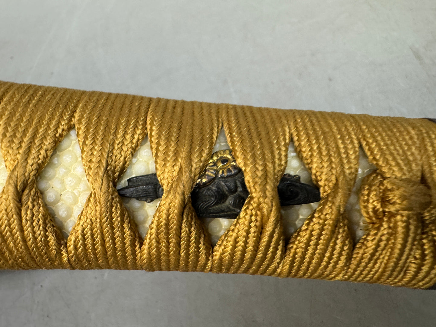 Y8552 TSUKA Japanese short sword accouterment Koshirae tsuba antique Katana