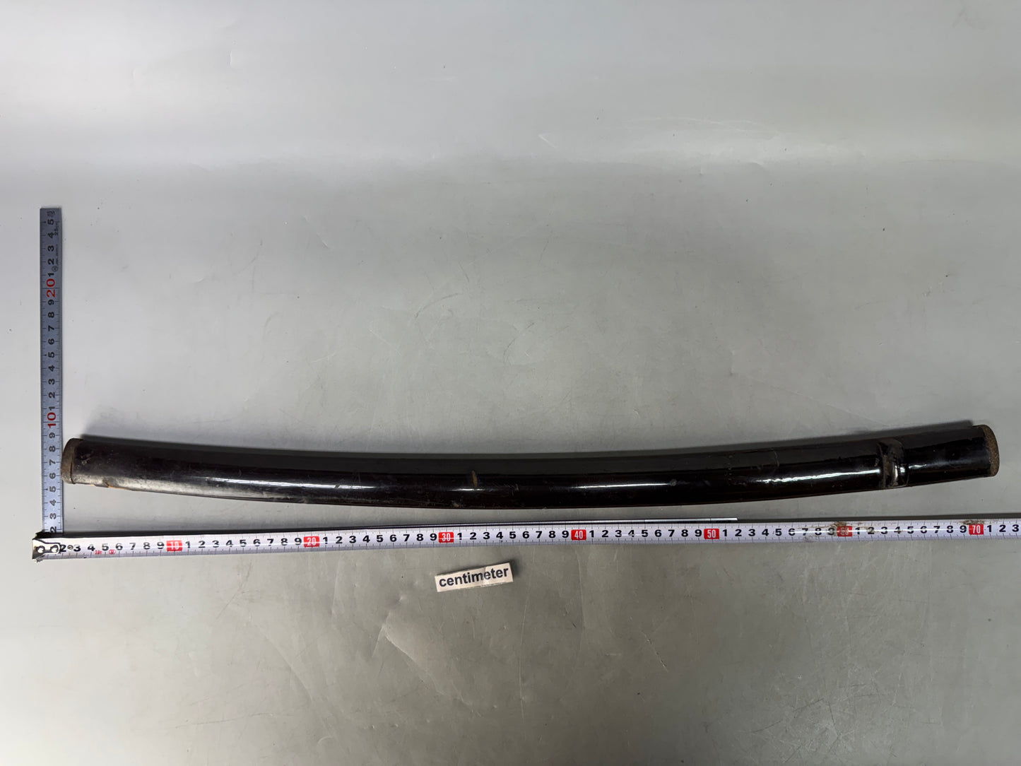 Y8553 SAYA Wakizashi scabbard black lacquer inlay Japan antique samurai katana