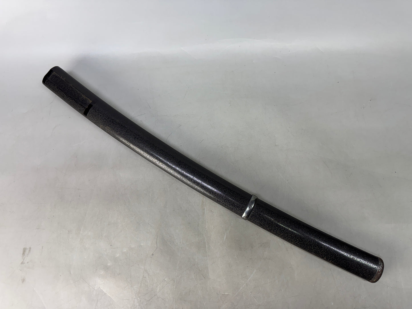 Y8555 SAYA Wakizashi scabbard black lacquer Japan antique samurai katana arms