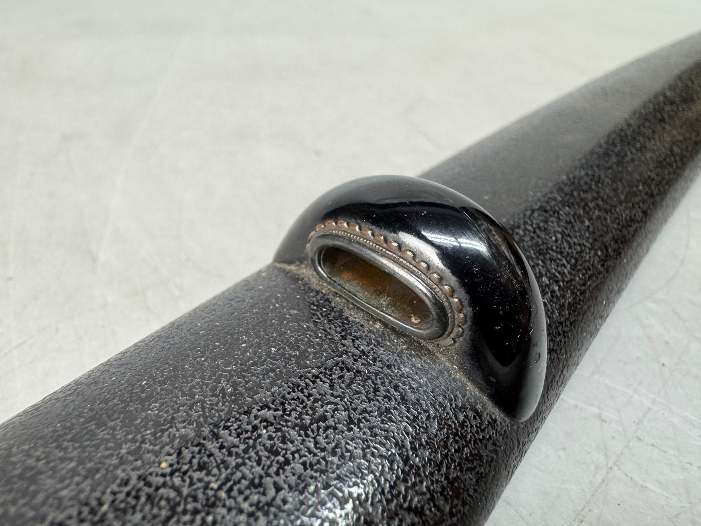 Y8555 SAYA Wakizashi scabbard black lacquer Japan antique samurai katana arms
