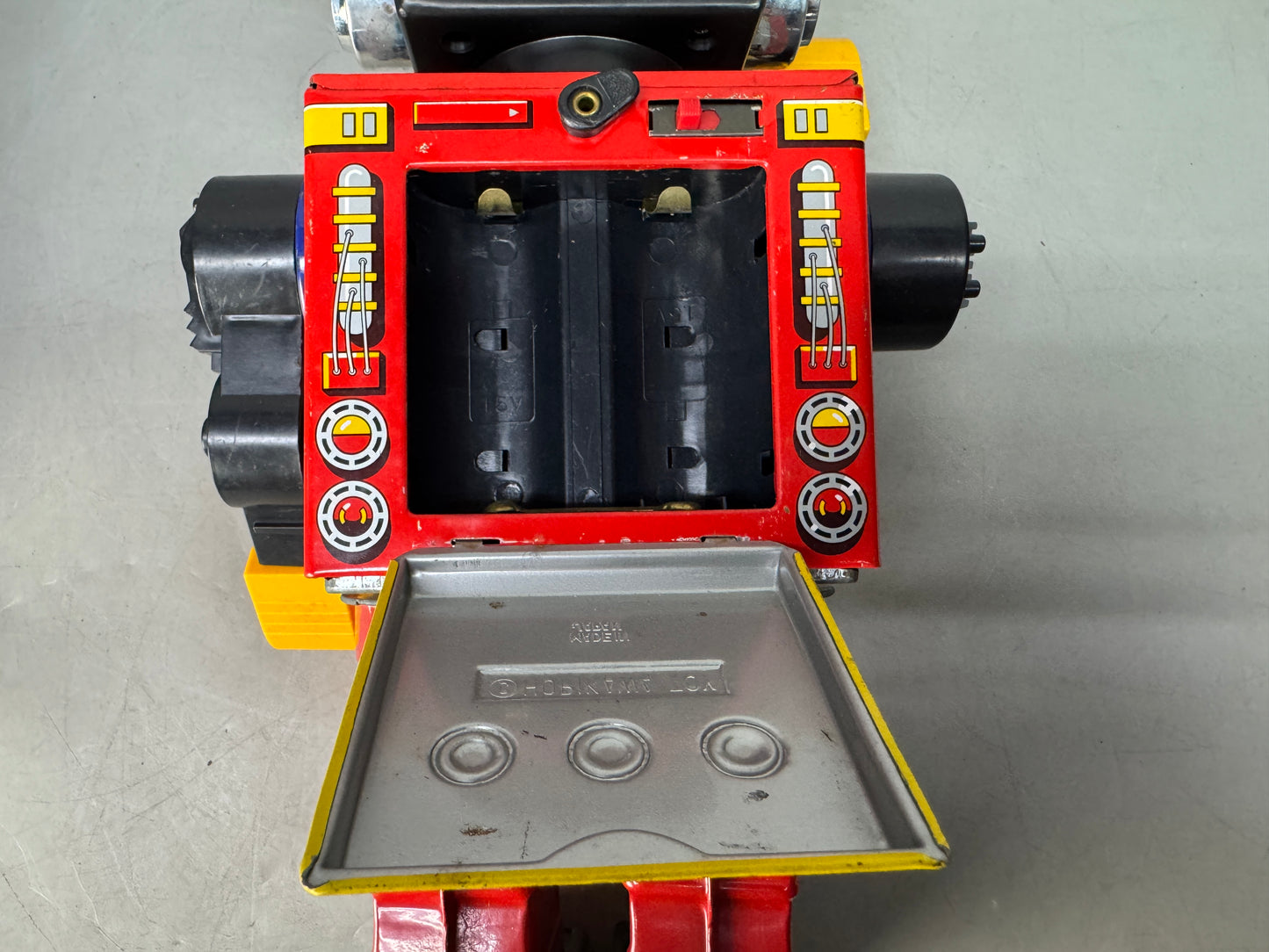 Y8560 TIN TOY Robot action figure Mars King Kasei Daio box Japan antique vintage