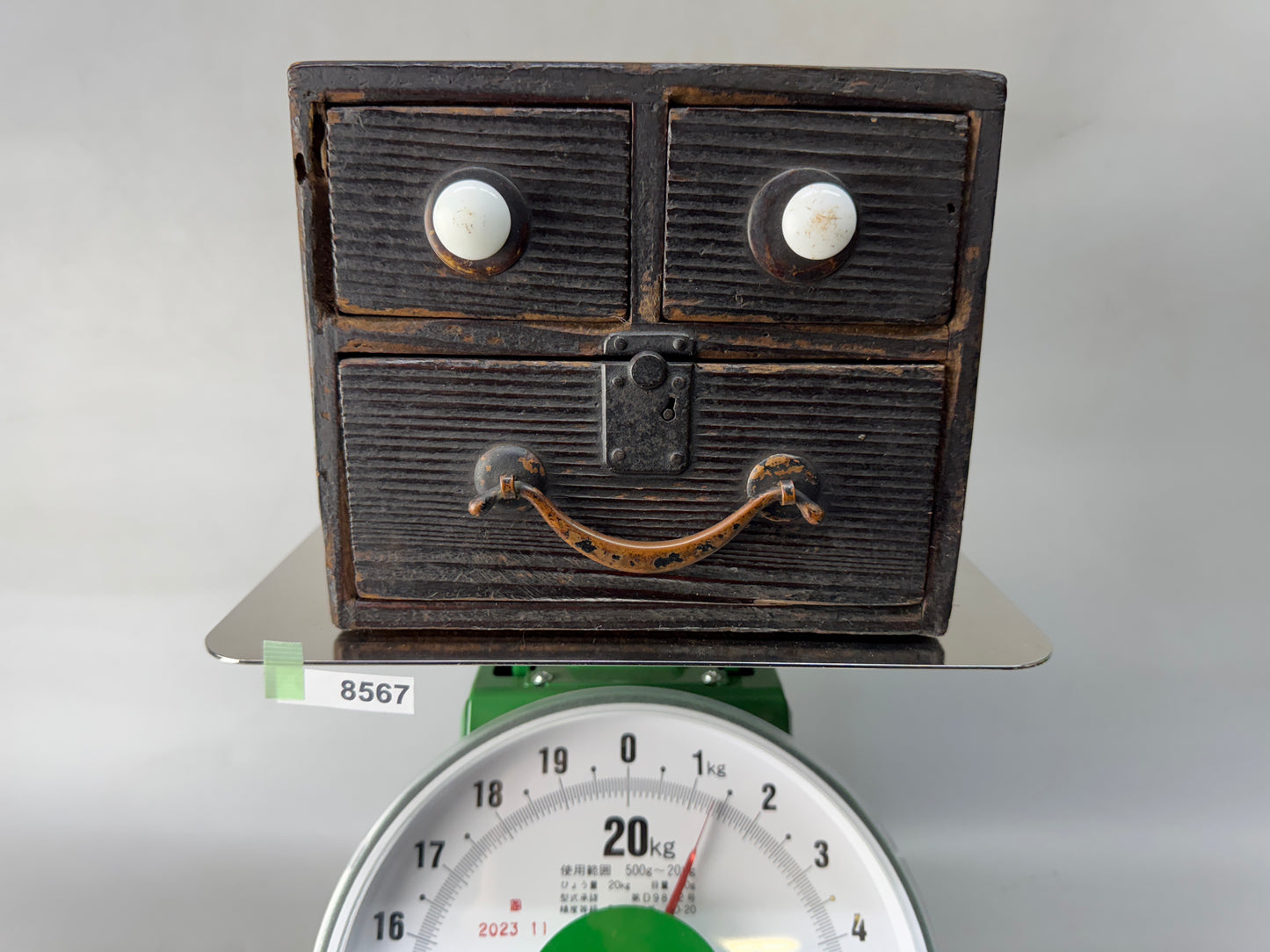 Y8567 TANSU small chest of drawers storage Japan antique accessory trinkets