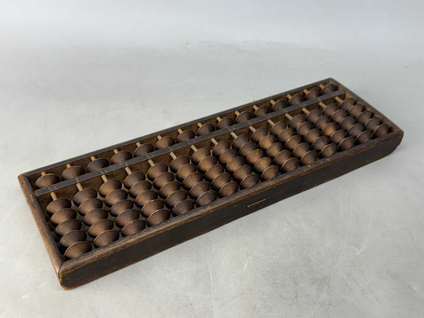 Y8569 SOROBAN wooden abacus 5 beads calculator Japan antique stationery math