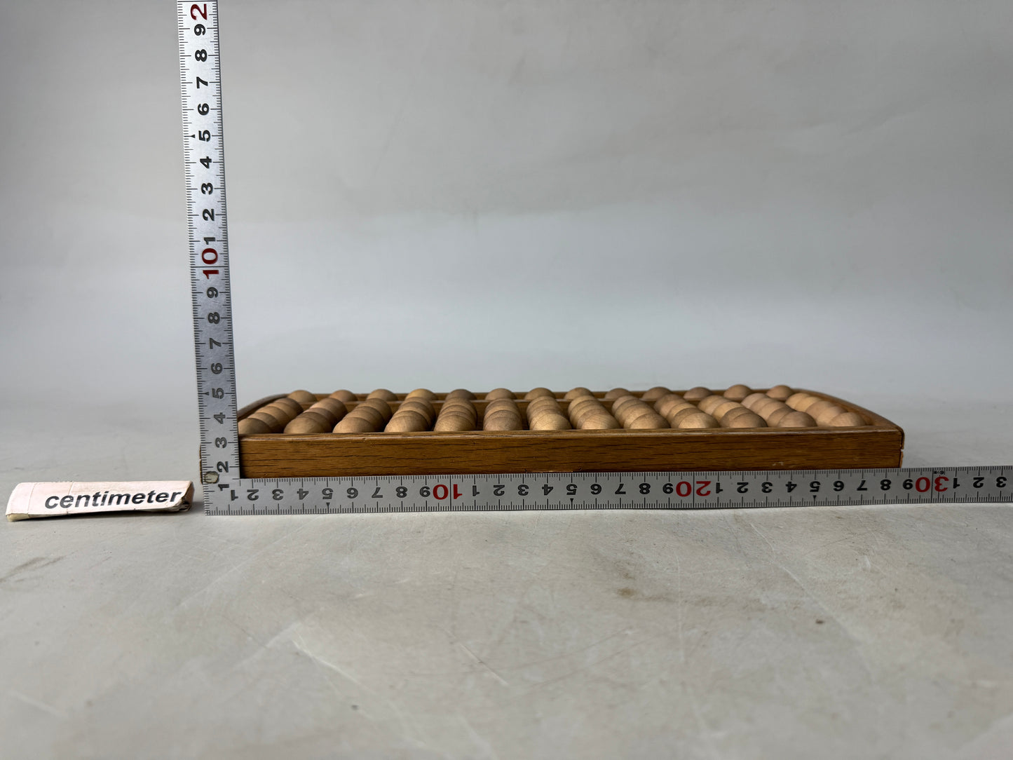 Y8570 SOROBAN wooden abacus 5 beads calculator Japan antique stationery math