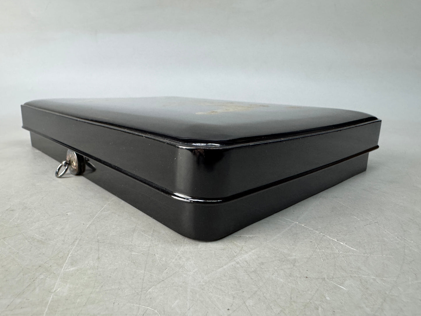 Y8574 BOX Makie inkstone case lacquered container Japan antique stationery