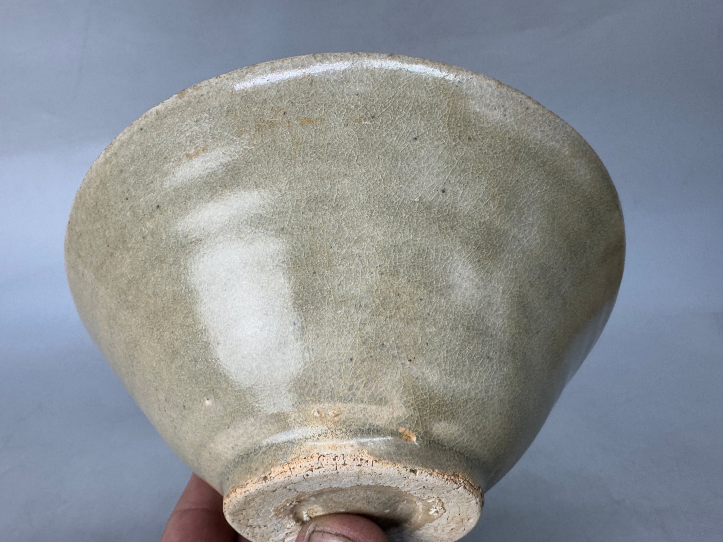 Y8581 CHAWAN Korean white bowl kintsugi box Korea antique tea ceremony pottery