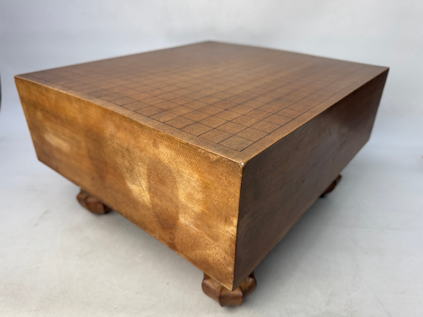 Y8587 GO wooden board with legs abstract strategy game mind sport Japan antique