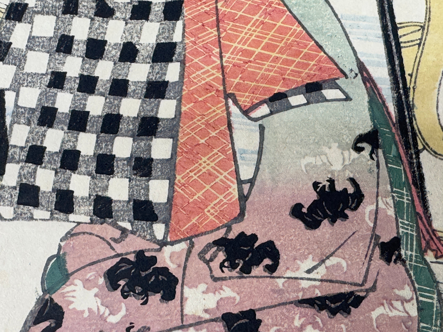 Y8592 WOODBLOCK PRINT Eisen beautiful woman single piece Japan Ukiyoe antique