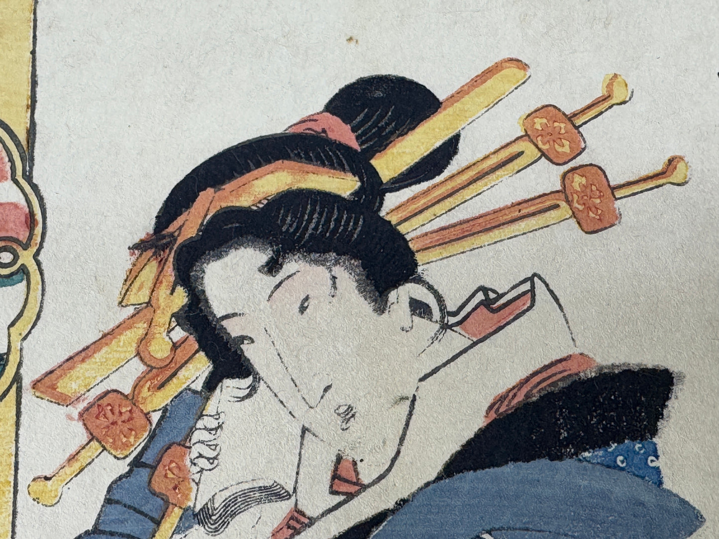 Y8593 WOODBLOCK PRINT Eisen beauty Tokyo famous places Japan Ukiyoe antique
