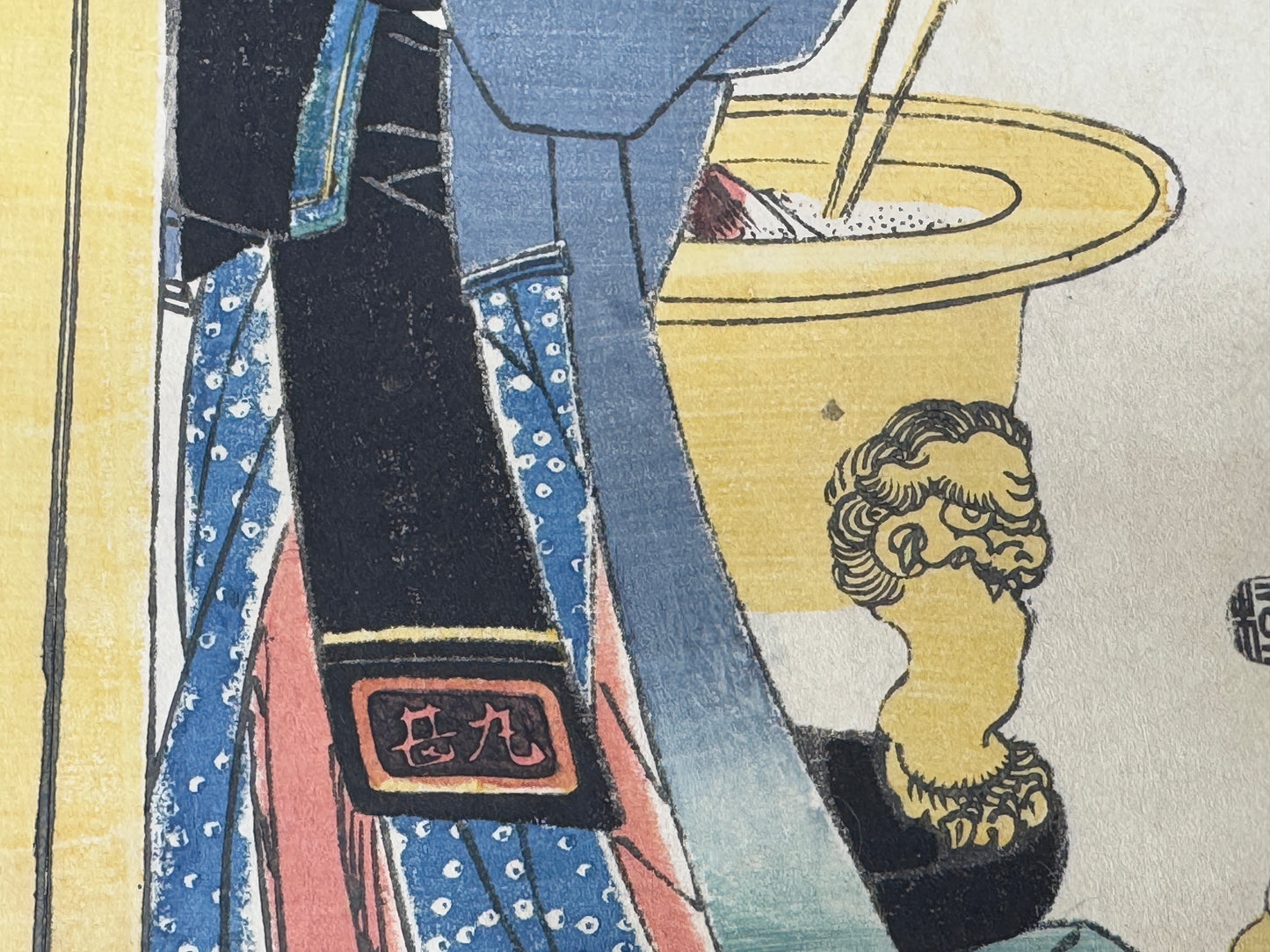 Y8593 WOODBLOCK PRINT Eisen beauty Tokyo famous places Japan Ukiyoe antique