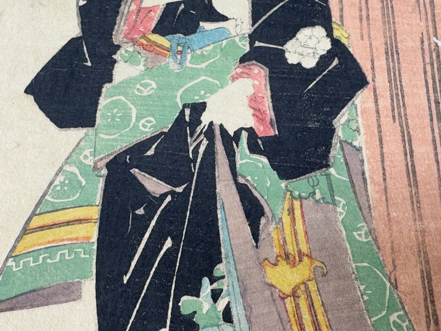 Y8594 WOODBLOCK PRINT Eisen beautiful woman single piece Japan Ukiyoe antique