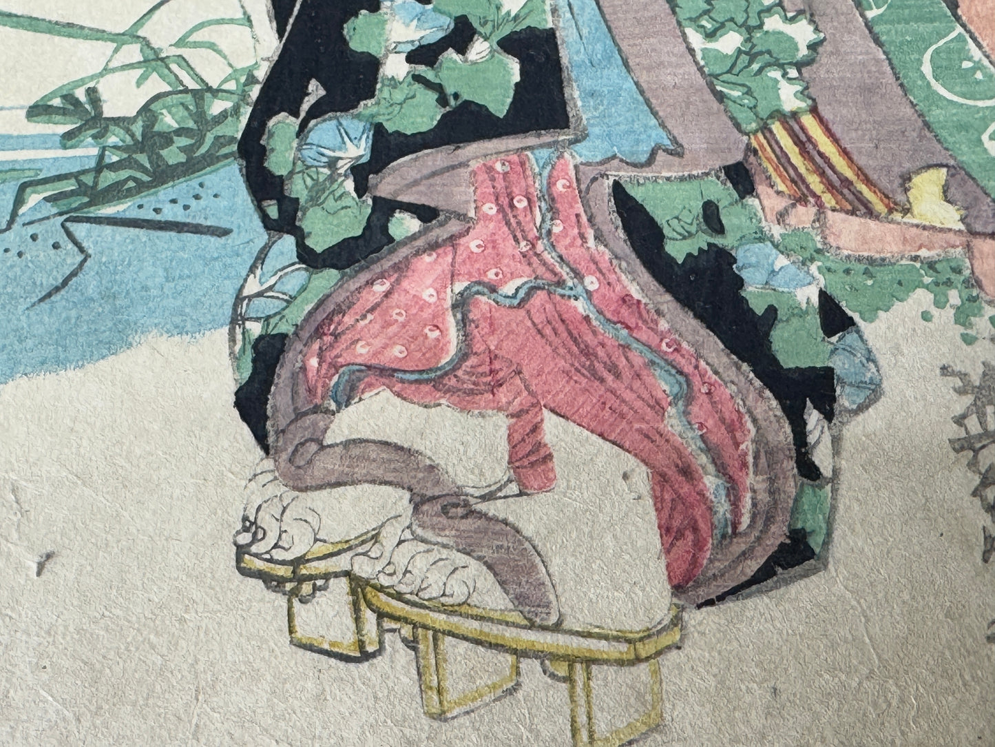 Y8594 WOODBLOCK PRINT Eisen beautiful woman single piece Japan Ukiyoe antique