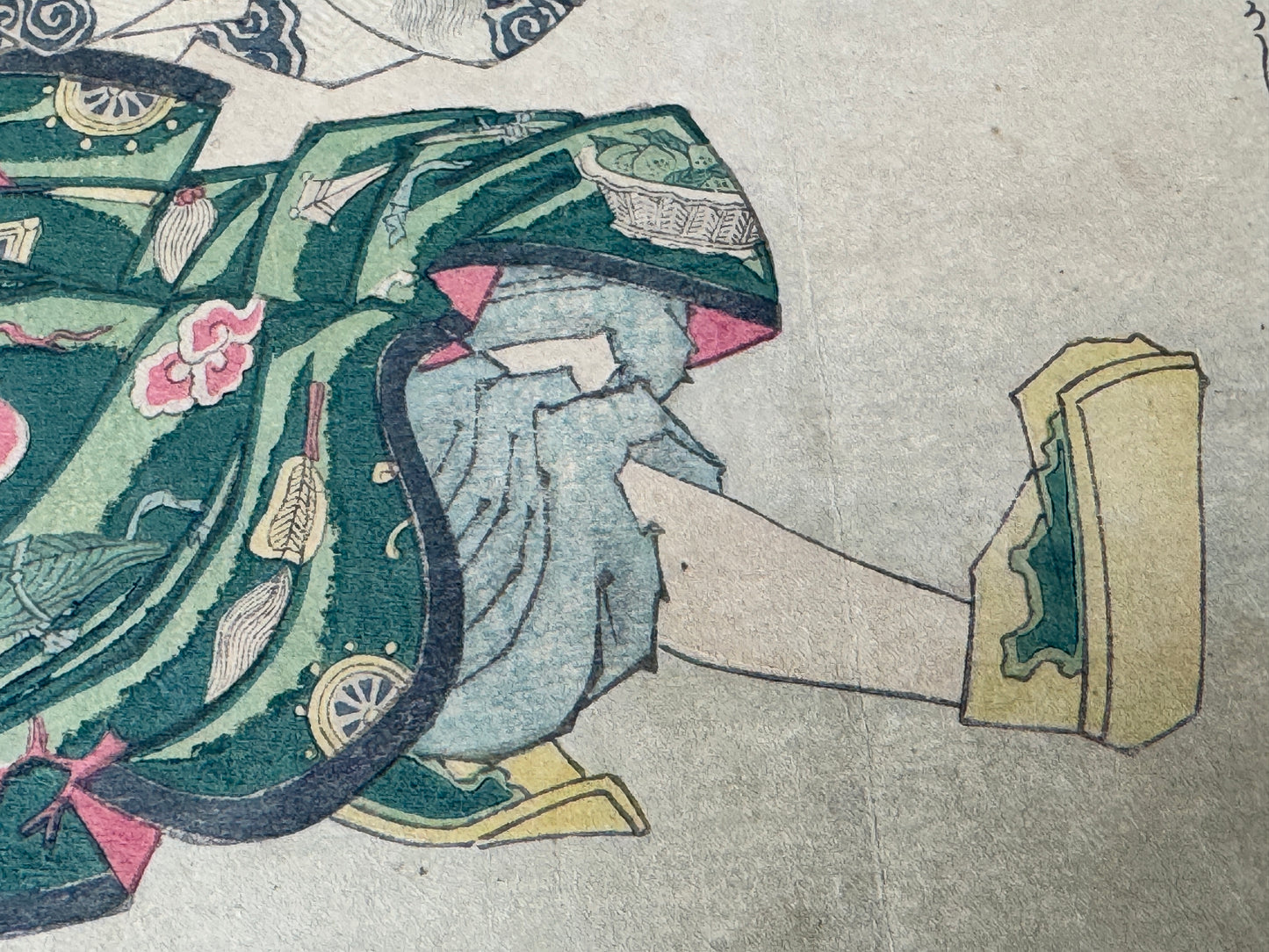 Y8595 WOODBLOCK PRINT Shigeharu single piece Japan Ukiyoe antique interior art